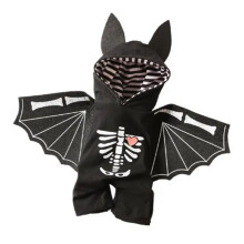 Hundfladdermus Kläder Halloween Husdjurskostymer Fladdermus för Små Medelstora Hundar L