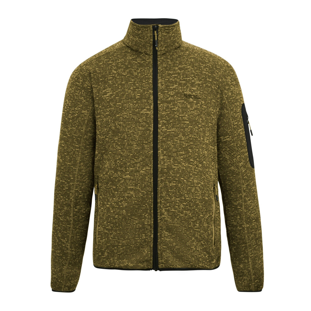 Regatta (Xl, Wood Brown) Mens Newhill Marl Full Zip Fleece Jacket
