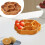 (Five-colored and six-frame) Hand-Woven Round Fruit Tray for Snacks & Chips 1