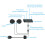 Motorcycle Helmet Headset  5.0 Intercom Wireless Earphone Stereo with Mic Noise Reduction Headphone,M7 5