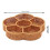(Five-colored and six-frame) Hand-Woven Round Fruit Tray for Snacks & Chips 4