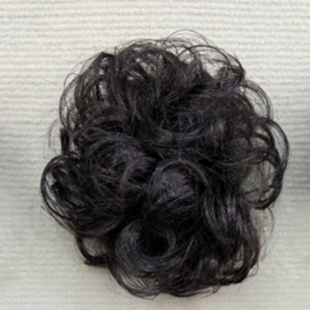 Hue-Grain (Brownish Black) Elegant Black Brown Wedding Wig - 50 Char