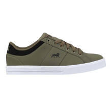 (10 UK, Khaki Green) Lonsdale Mens Latimer Leather Trainers