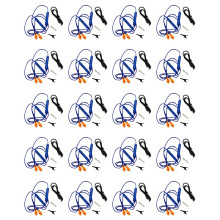 20X Ohrstöpsel -Kopfhörer für die Arbeit, Geräuschunterdrückung, Gehörschutz, Baustellen, Laute Orte, Blau