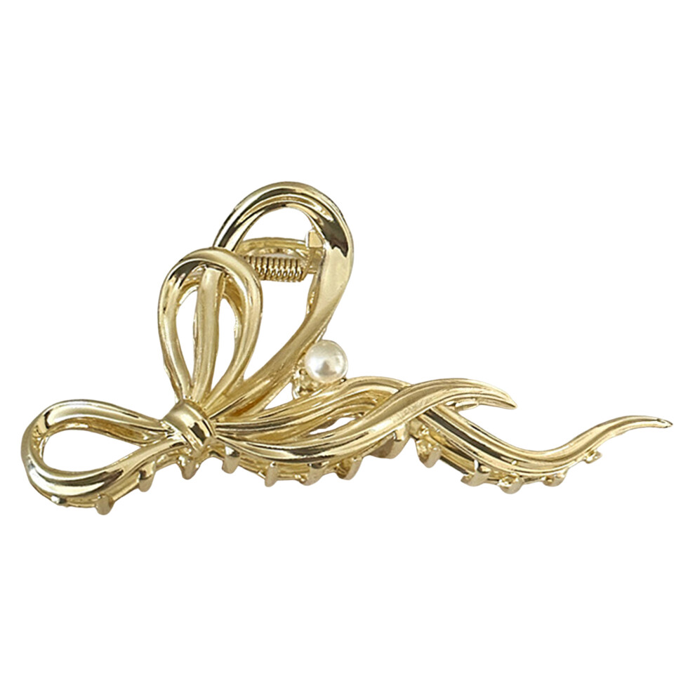 Zhouq-Outdoors (Gold) Strong Hold Metal Bow Hair Clips