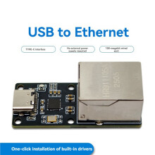 2X CH397A USB-C to RJ45 Ethernet Module 100 Mbps USB Network Card with Network Card Driver Plug and