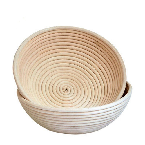 4X Round Rattan Bread Fermentation Basket Drying Storage Fermentation Basket Bread Fermentation Basket
