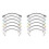 12 Packs 16cm Guitar Effect Pedal Flat Patch Cables Instrument Guitar Pedal Cable Connectors Patch Cable Multicolor 1