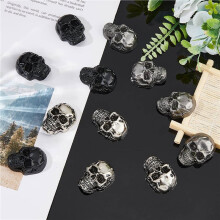 36pcs 3Colors Alloy Skull Stud Rivet Skull Conchos Screw Back Leather Crafting Skull for Punk DIY Decoration