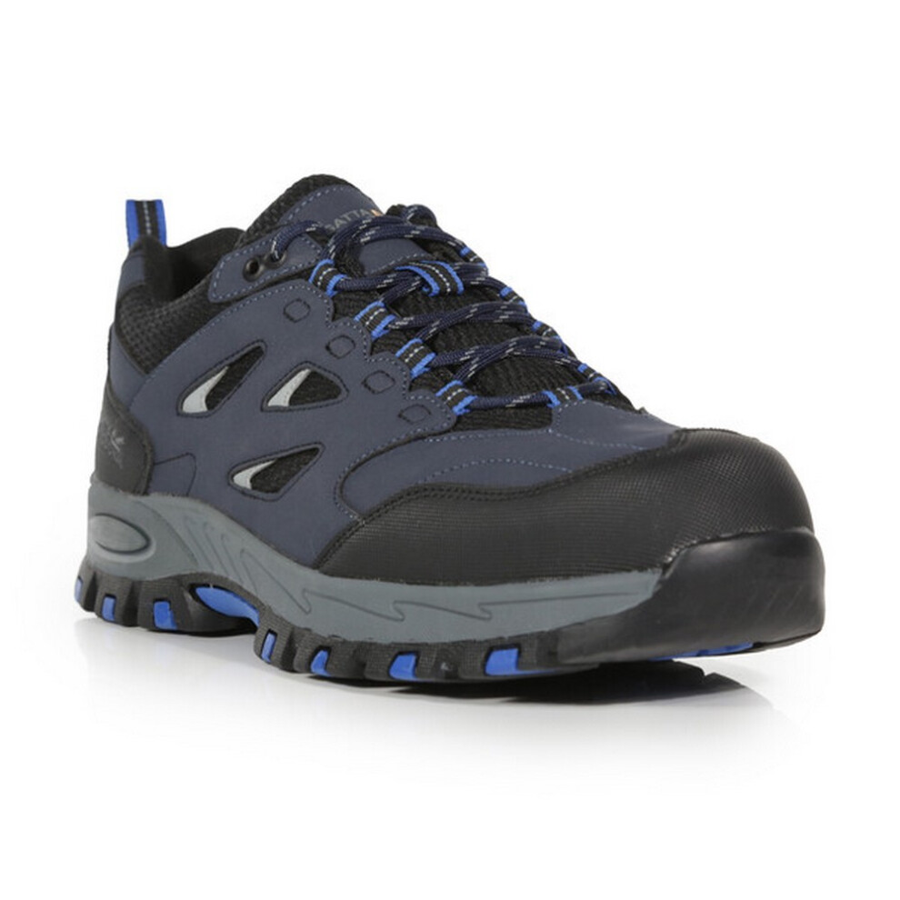 Photos - Safety Equipment Regatta Professional Mens Nubuck Safety Trainers (9.5 UK, Navy/Oxford Blue)
