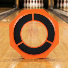 (Orange) Bowling Ball Hex Grip Pad - Anti-Slip Base