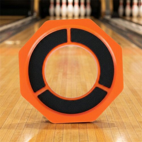 (Orange) Bowling Ball Hex Grip Pad - Anti-Slip Base