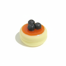 (Blueberry Souffle) Souffle Cake Stress Toy - Soft Silicone for Office & Home