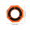 (Orange) Bowling Ball Hex Grip Pad - Anti-Slip Base 5