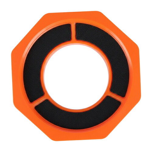 (Orange) Bowling Ball Hex Grip Pad - Anti-Slip Base 1