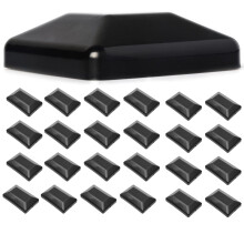 TonGass (24-Pack) Coperture Post 4x6" (3 5/8x5 5/8") - Plastica Nera Durevole