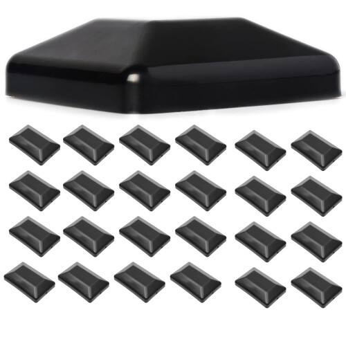 TonGass (24-Pack) Coperture Post 4x6" (3 5/8x5 5/8") - Plastica Nera Durevole