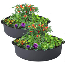 ZtohPyo 2-Pack de Bolsas de Crecimiento para Plantas de 50 Galones, Jardín Elevado de Tela
