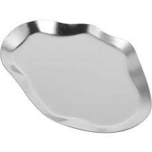 Schmuckablage aus Edelstahl, dekorative Ringschale, Ablage für unregelmäßiges Make-up, Silberschmuck