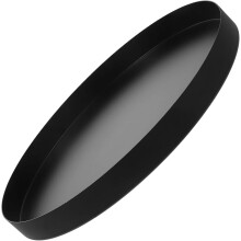 Schmuckablage aus Metall, rund, 8,5 Zoll (ca. 21,6 cm), Edelstahl, modisches Design, hält Schmuck