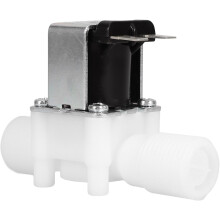 12-V-Magnetventil aus Kunststoff, normalerweise geschlossen, mit 1/2"-Parallel-Außengewinde
