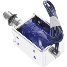 Linearer Solenoid-Elektromagnet 12 V DC 1,2 A Schub-Zug-Aktor 10 mm Hub Metallrahmen Elektromagnetisch