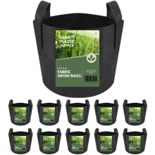 Farm Plastic Supply - Bolsas de Cultivo de Tela de 5 Galones - (Paquete de 10)