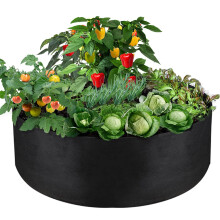 IWNTWY Bolsa de Cultivo Grande de 100 Galones, Macetas de Jardín de Tela Resistente (50" D x 12")