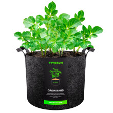 VIVOSUN 1 Paquete de Bolsa de Cultivo de 45 Galones, Maceta de Tela con Asas para Verduras y Plantas