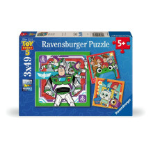 Ravensburger-Puzzle Kind 3x49 Teile - Im Einsatz/Toy Story 5 - Ab 5 Jahren - Hochwertiges Puzzle - 3 Poster inklusive - 12004284
