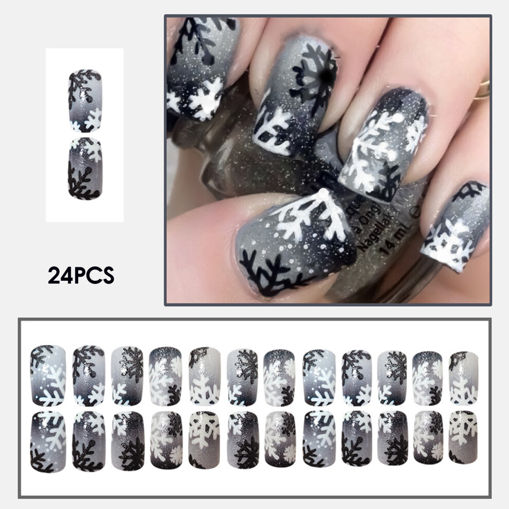 Reach-Tools Reusable Black & White Press-On Nails