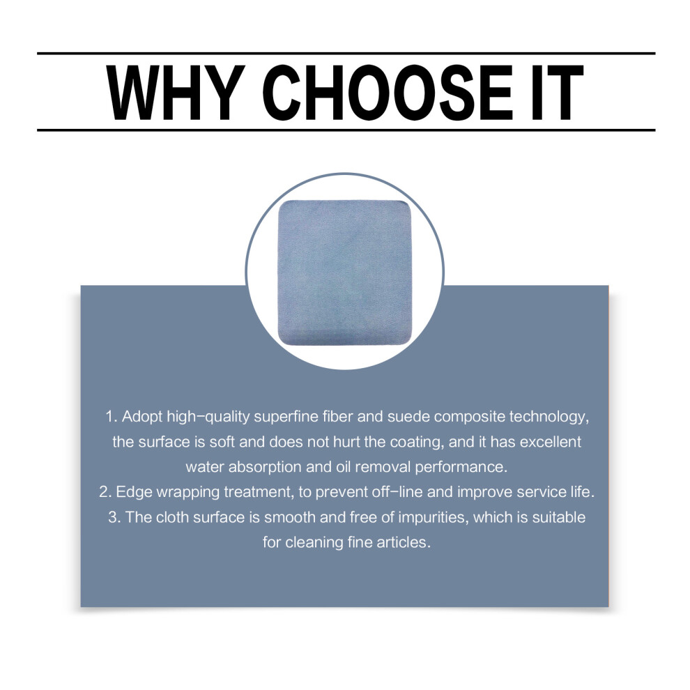Dcph-Clothing Microfiber Cloth For Glasses & Screens, Dual-Sided