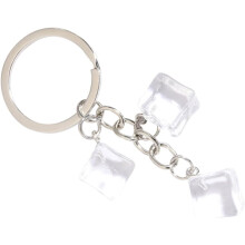 Eiswürfel-Schlüsselanhänger aus Kunstharz, Schlüsselanhänger, Accessoire für Damen