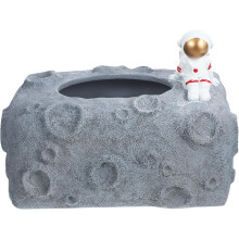 Kreativer Astronauten-Taschentuchboxhalter für die Heimdekoration, aus Kunstharz mit stabilem und rutschfestem Design