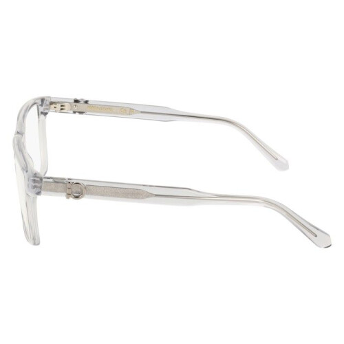 Ferragamo Óculos de Grau - FERRAGAMO - SF3028E - Cinza transparente - Plástico - 55-17-145 2