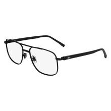 Lacoste L2302 N 57/18/145 Matte zwarte Metalen Bril MAN L2302 N