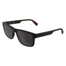 Lacoste Zonnebril L6076S 58/17/145 MATTE ZWART GROEN/GRIJS BIO-INJECTIE man L6076S
