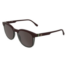 Lacoste Zonnebril L6073S 52/19/145 Bordeau/ transparant grijs Bio inj-g820 MAN L6073S