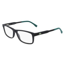 Lacoste L2876 55/15/145 mustat matta muoviset silmälasit MIEHILLE L2876
