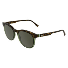 Zonnebril Lacoste L6073S 52/19/145 Havana/doorzichtig lichtgroen Bio inj-g820 MAN L6073S