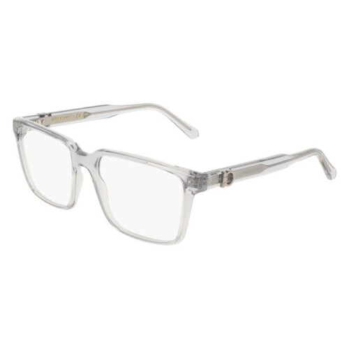 Ferragamo Óculos de Grau - FERRAGAMO - SF3028E - Cinza transparente - Plástico - 55-17-145