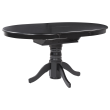 Extending Dining Table AKRON Black 106/150 cm 106 cm