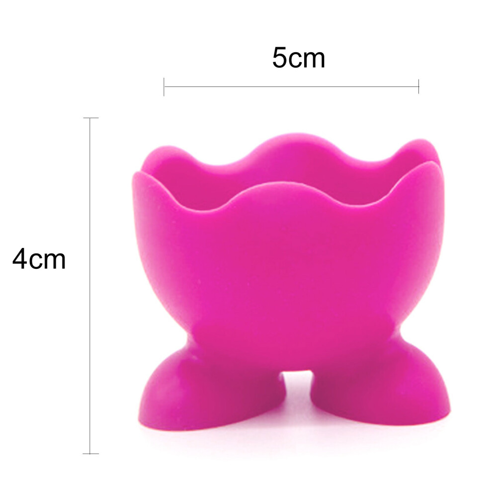 Phui-Pet-Supplies (Rose Red) Silicone Egg Sponge Holder For Makeup