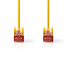 Síťový kabel CAT6 | RJ45 samec | RJ45 samec | S/FTP | 5,00 m | Kulatý | LSZH | Žlutá | Označení