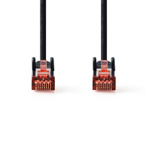 Síťový kabel CAT6 | RJ45 samec | RJ45 samec | S/FTP | 20,0 m | Kulatý | LSZH | Černá | Označení