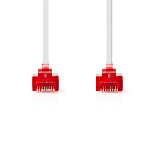 Síťový kabel CAT6 | RJ45 samec | RJ45 samec | U/UTP | 0,50 m | Bez háčků | Byt | PVC | Bílá | Označení