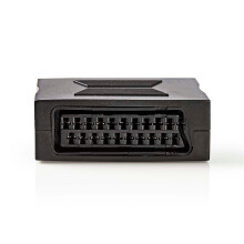 SCART adaptér | SCART Žena | SCART Žena | Niklovaný | Rovný | ABS | Černá | 1 ks | Krabice