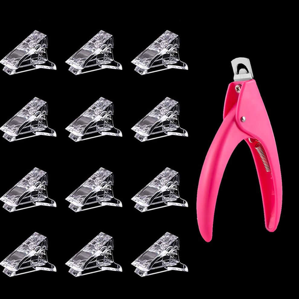 Dachuang Beauty 12Pcs Nail Tips Clips Kit For Women & Girls