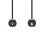 Optisk lydkabel | TosLink Male | Mini-Toslink | 1.00 m | Runde | PVC | Sort | Label 1