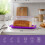 Bread & Cake Box Bin 36cm Acrylic Lid Plastic Base Clear Purple Storage Keeper 2